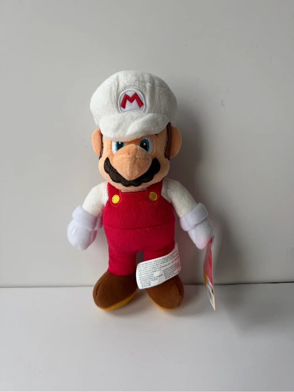 New Super Fire Mario (White) Plush Stuffed Toy 9
